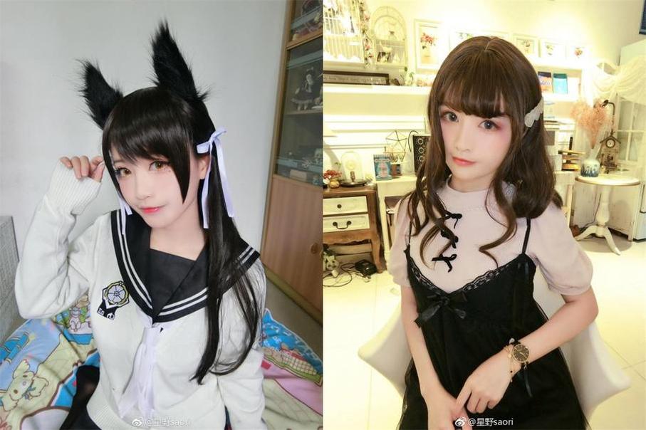 新晋coser星野saori图包上线，爱宕同款带你穿越二战