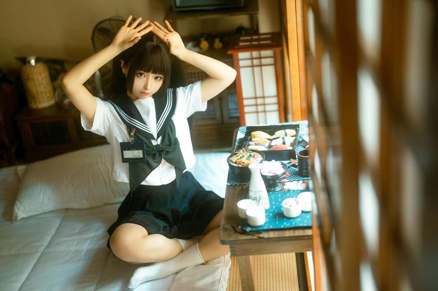 蠢沫沫白精灵绅士版cosplay照片集，让你体验另一种元素的魅力