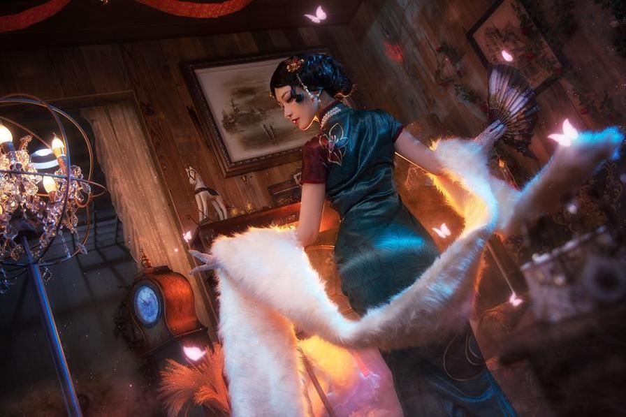 露儿大魔王cos兔女郎作品，展现极致的美